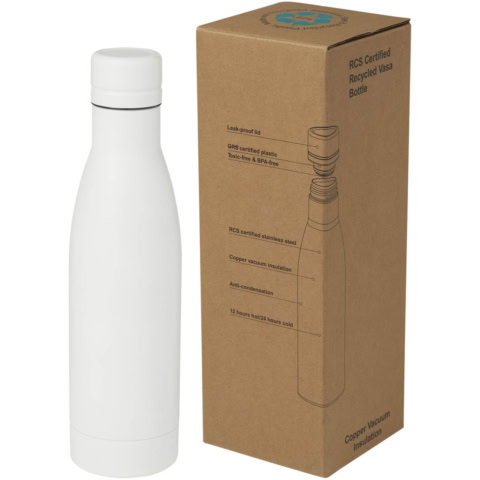 Vasa RCS-zertifizierte Kupfer-Vakuum Isolierflasche aus recyceltem Edelstahl