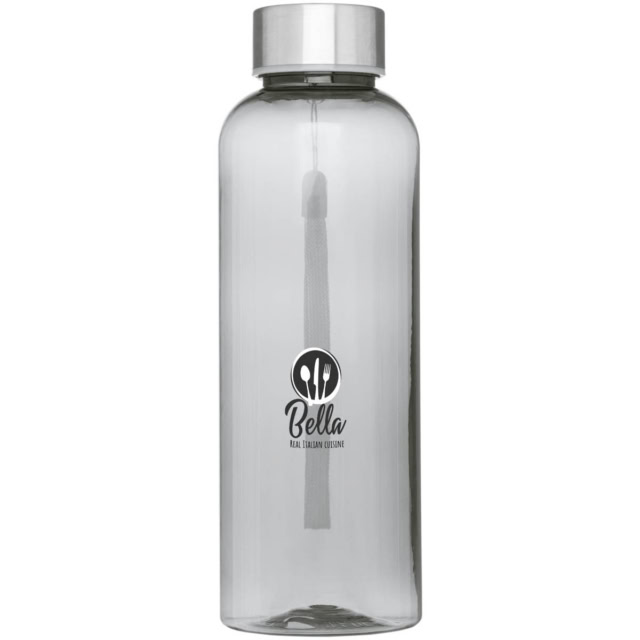 Bodhi 500 ml Sportflasche aus RPET - transparent schwarz - Logo 1