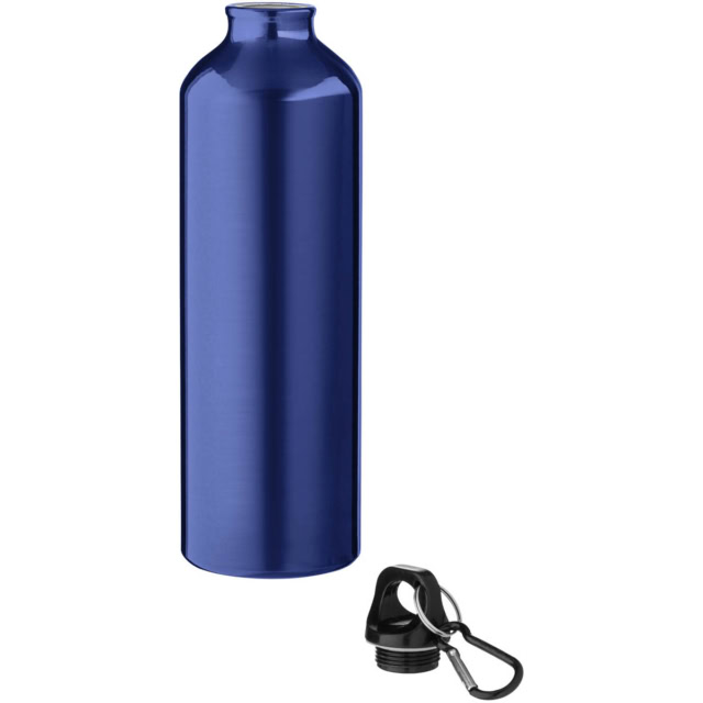 Oregon 770 ml RCS-zertifizierte Trinkflasche aus recyceltem Aluminium mit Karabinerhaken - blau - Extra 1