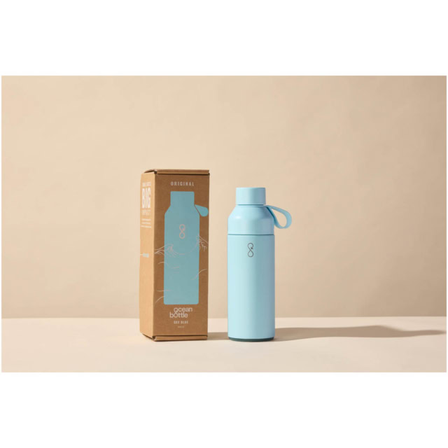 Ocean Bottle 500 ml vakuumisolierte Flasche - himmelblau - Package