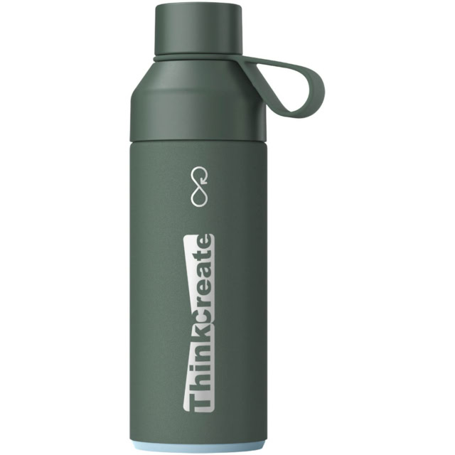 Ocean Bottle 500 ml vakuumisolierte Flasche - waldgrün - Logo 1