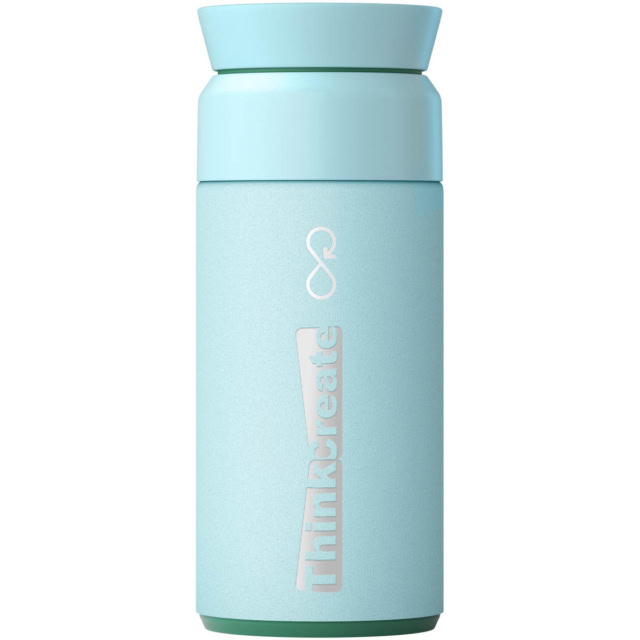 Ocean Bottle 350 ml Brew Flask - himmelblau - Logo 1