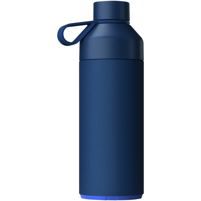 Big Ocean Bottle 1 L vakuumisolierte Flasche - Ozeanblau - Rückseite