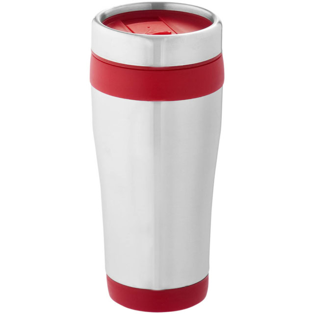 Elwood 410 ml RCS-zertifizierter Isolierbecher aus recyceltem Edelstahl - rot - Hauptfoto