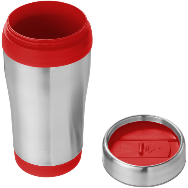 Elwood 410 ml RCS-zertifizierter Isolierbecher aus recyceltem Edelstahl - rot - Extra 2