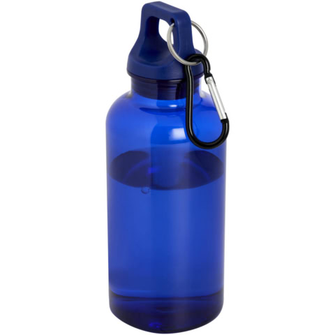 Oregon 400 ml RCS-zertifizierte Trinkflasche aus recyceltem Kunststoff mit Karabiner - blau - Hauptfoto