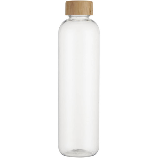 Ziggs 1000 ml Sportflasche aus recyceltem Kunststoff - transparent klar - Vorderseite