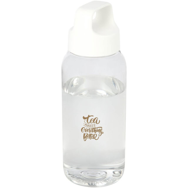 Bebo 500 ml Trinkflasche aus recyceltem Kunststoff - weiss - Logo 1