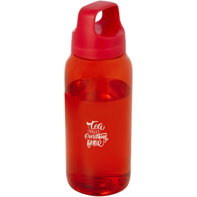 Bebo 500 ml Trinkflasche aus recyceltem Kunststoff - rot - Logo 1