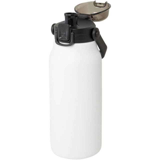 Giganto 1600 ml RCS-zertifizierte Kupfer-Vakuum Isolierflasche aus recyceltem Edelstahl - weiss - Extra 2