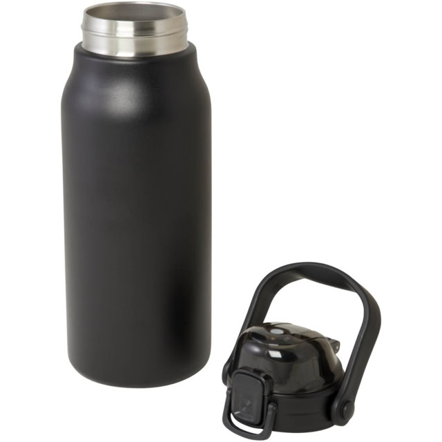 Giganto 1600 ml RCS-zertifizierte Kupfer-Vakuum Isolierflasche aus recyceltem Edelstahl - schwarz - Extra 1