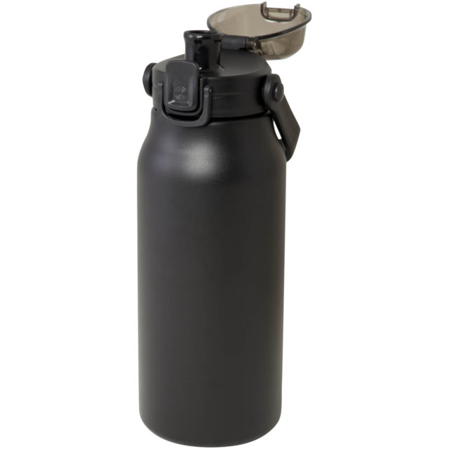 Giganto 1600 ml RCS-zertifizierte Kupfer-Vakuum Isolierflasche aus recyceltem Edelstahl - schwarz - Extra 2