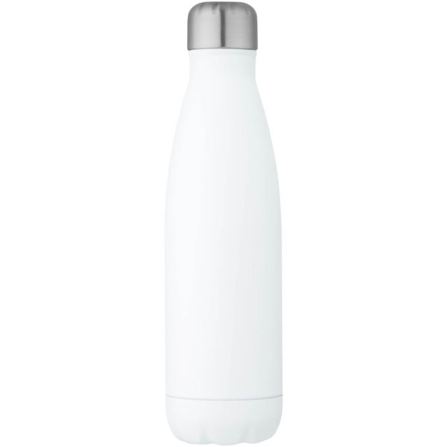 Cove 500 ml RCS-zertifizierte vakuumisolierte Edelstahlflasche - weiss - Vorderseite