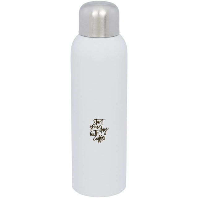 Guzzle 820 ml RCS-zertifizierte Sportflasche aus Edelstahl - weiss - Logo 1