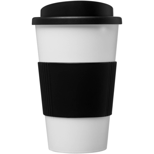 Americano® 350 ml Isolierbecher mit Schutzring - weiss - Vorderseite