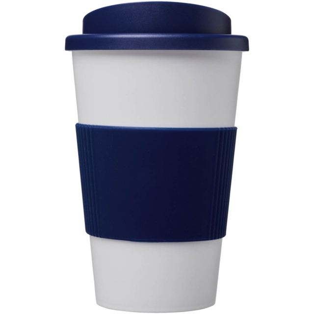 Americano® 350 ml Isolierbecher mit Schutzring - weiss - Vorderseite