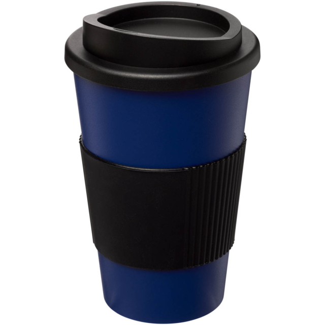 Americano® 350 ml Isolierbecher mit Schutzring - blau - Hauptfoto