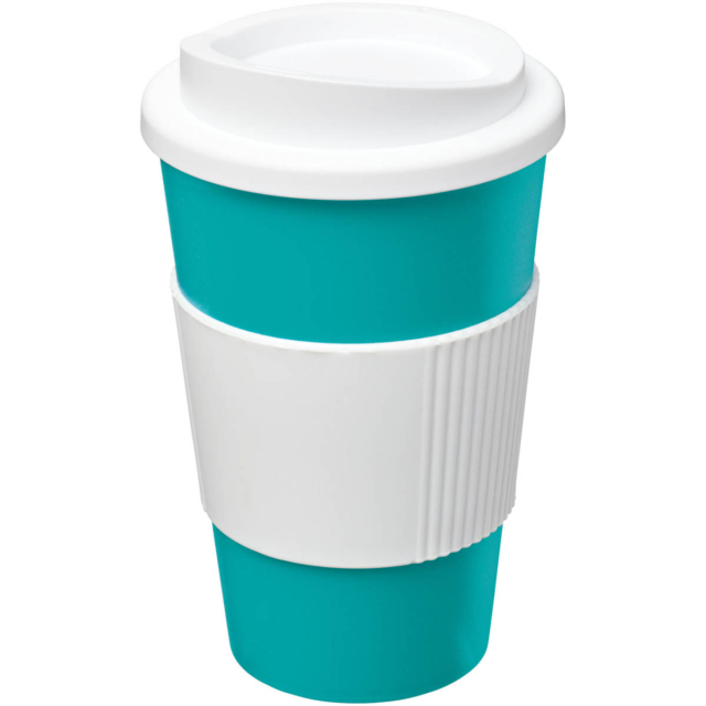 Americano® 350 ml Isolierbecher mit Schutzring - aquablau - Hauptfoto