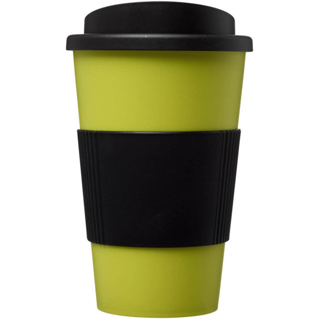 Americano® 350 ml Isolierbecher mit Schutzring - limone - Vorderseite