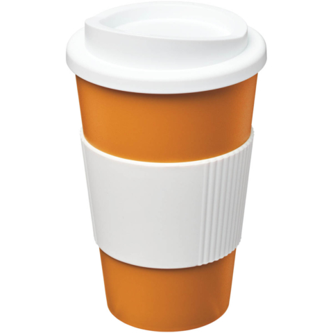 Americano® 350 ml Isolierbecher mit Schutzring - orange - Hauptfoto