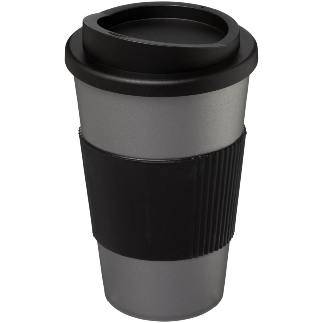 Americano® 350 ml Isolierbecher mit Schutzring - silber - Hauptfoto