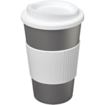 Americano® 350 ml Isolierbecher mit Schutzring - silber - Hauptfoto