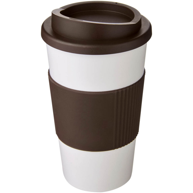 Americano® 350 ml Isolierbecher mit Schutzring - weiss - Hauptfoto