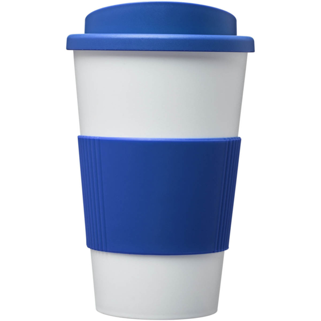 Americano® 350 ml Isolierbecher mit Schutzring - weiss - Vorderseite