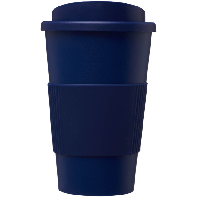 Americano® 350 ml Isolierbecher mit Schutzring - blau - Vorderseite