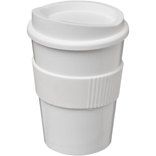 Americano® Medio 300 ml Becher mit Schutzring - weiss - Hauptfoto