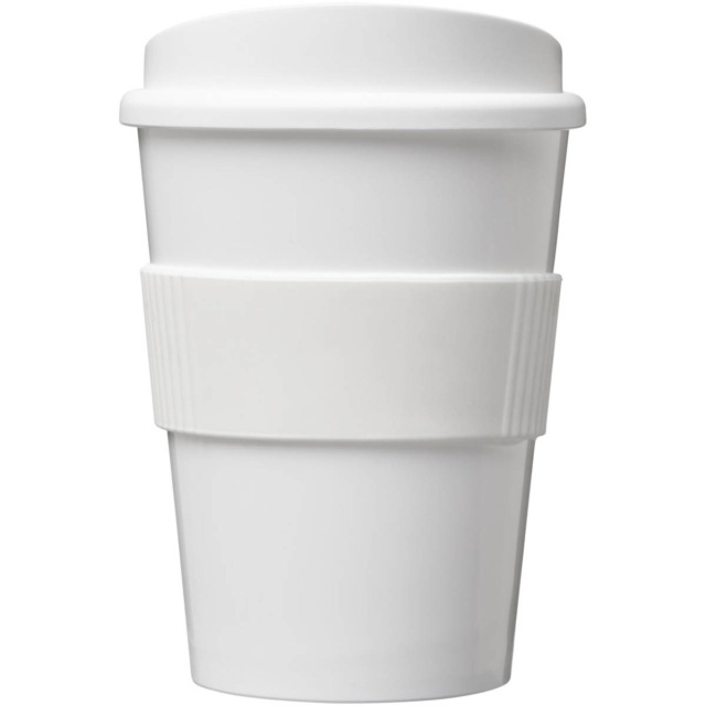 Americano® Medio 300 ml Becher mit Schutzring - weiss - Vorderseite