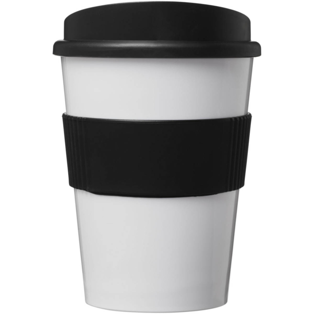 Americano® Medio 300 ml Becher mit Schutzring - weiss - Vorderseite