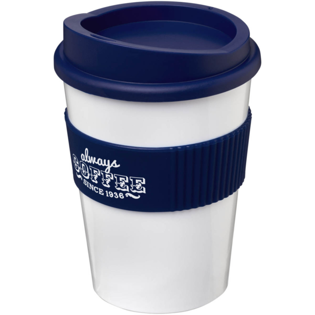 Americano® Medio 300 ml Becher mit Schutzring - weiss - Logo 1