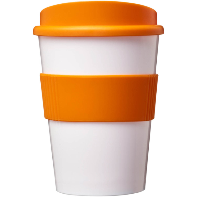 Americano® Medio 300 ml Becher mit Schutzring - weiss - Vorderseite