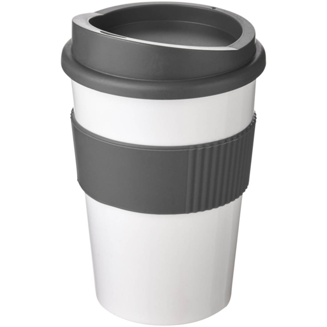 Americano® Medio 300 ml Becher mit Schutzring - weiss - Hauptfoto