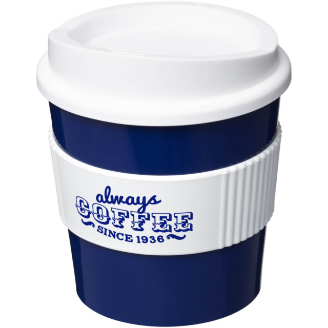 Americano® Primo 250 ml Becher mit Schutzring - blau - Logo 1