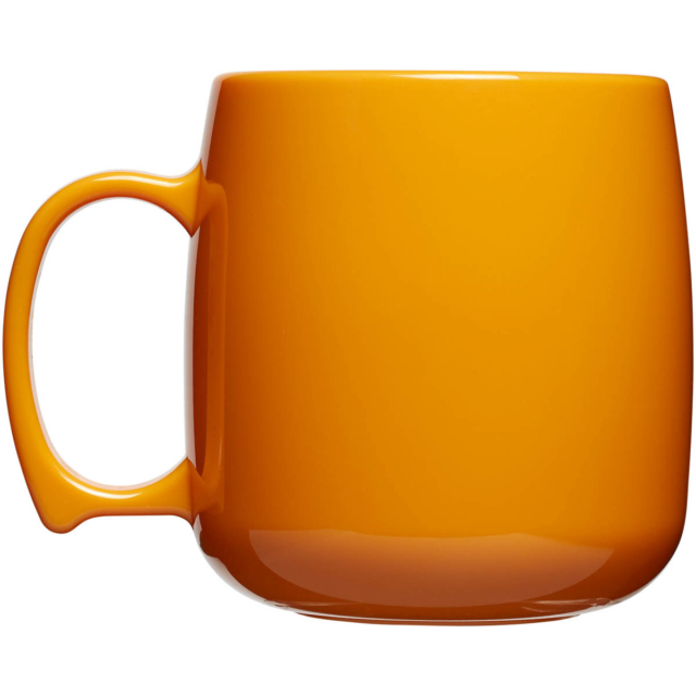 Classic 300 ml Kunststoffbecher - orange - Rückseite