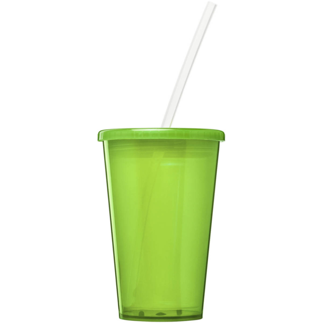 Stadion 350 ml doppelwandiger Becher - limone - Vorderseite