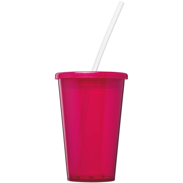 Stadion 350 ml doppelwandiger Becher - magenta - Vorderseite