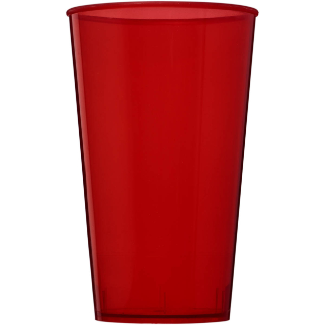 Arena 375 ml Kunststoffbecher - transparent rot - Vorderseite