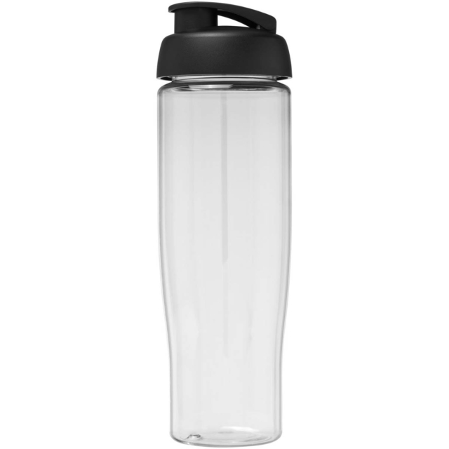 H2O Active® Tempo 700 ml Sportflasche mit Klappdeckel - transparent - Vorderseite