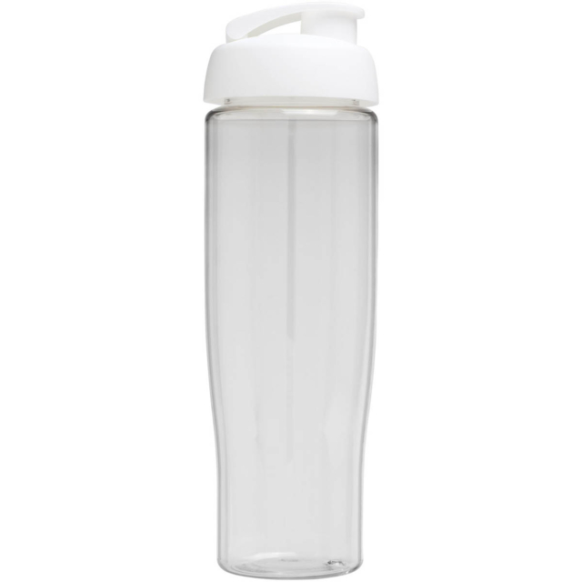 H2O Active® Tempo 700 ml Sportflasche mit Klappdeckel - transparent - Rückseite