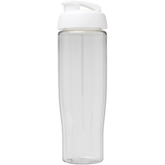 H2O Active® Tempo 700 ml Sportflasche mit Klappdeckel - transparent - Vorderseite