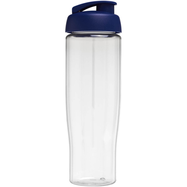 H2O Active® Tempo 700 ml Sportflasche mit Klappdeckel - transparent - Rückseite