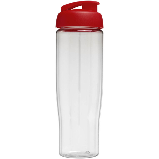 H2O Active® Tempo 700 ml Sportflasche mit Klappdeckel - transparent - Rückseite