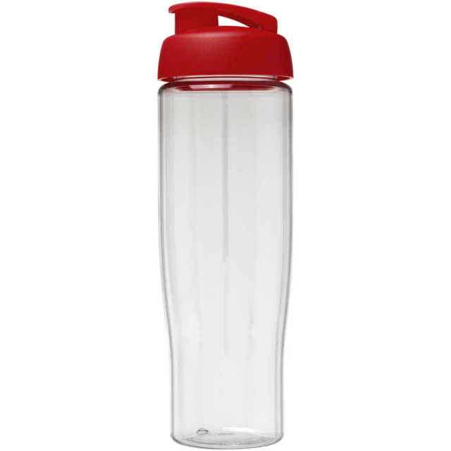 H2O Active® Tempo 700 ml Sportflasche mit Klappdeckel - transparent - Vorderseite