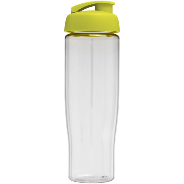 H2O Active® Tempo 700 ml Sportflasche mit Klappdeckel - transparent - Rückseite