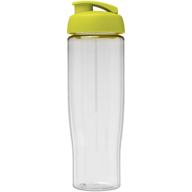 H2O Active® Tempo 700 ml Sportflasche mit Klappdeckel - transparent - Vorderseite