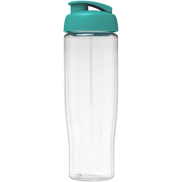 H2O Active® Tempo 700 ml Sportflasche mit Klappdeckel - transparent - Vorderseite