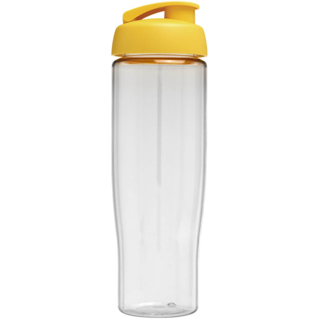 H2O Active® Tempo 700 ml Sportflasche mit Klappdeckel - transparent - Rückseite